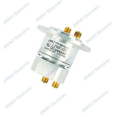 RF Coaxial Rotary Joint Dual Channel Slip Rings IP40 với Compact Signal Slip Rings Tốc độ lên đến 50rpm