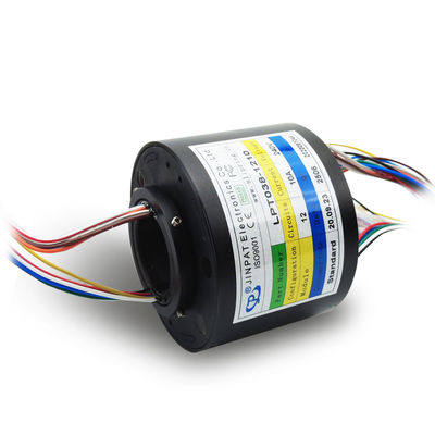 38mm Hollow Slip Ring 12 Circuit 10A 300RPM kim loại quý