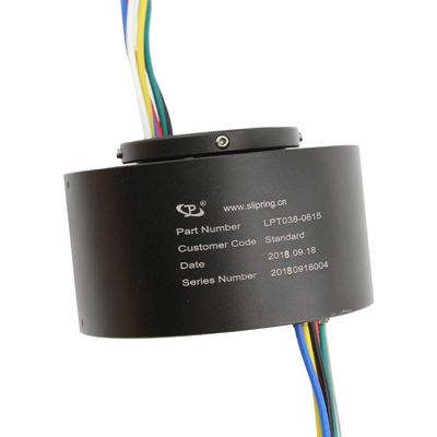 Vòng trượt 6 mạch 15A xuyên lỗ 38.1mm 300rpm