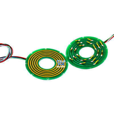 5 mạch Pancake Slip Ring với 360 ° quay và 24VAC / DC điện áp định mức cho truyền tải điện đáng tin cậy