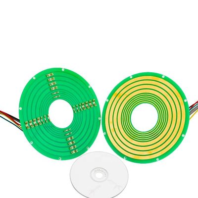 Pancake Slip Ring LPK Series with 5 Circuits 12A Current Rating and 240 VDC Voltage for Industrial Equipment